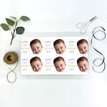 Load image into Gallery viewer, Customised Face Birthday Gift Wrap
