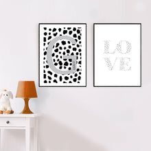 Load image into Gallery viewer, Personalised Grey Dalmatian Nursery Print - Wall Art
