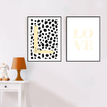 Load image into Gallery viewer, Personalised Yellow Dalmatian Nursery Print - Wall Art
