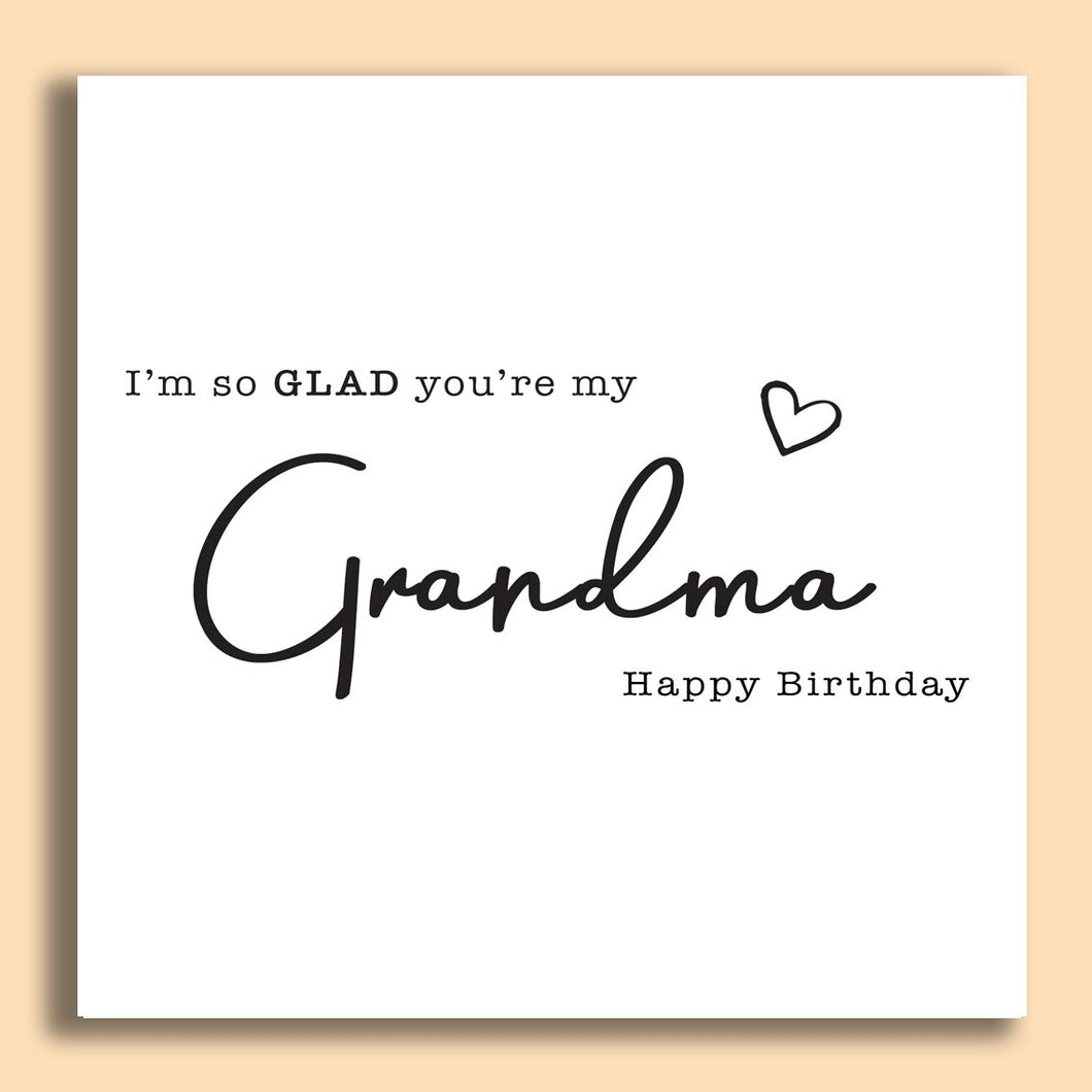 I'm So Glad You're My Grandma