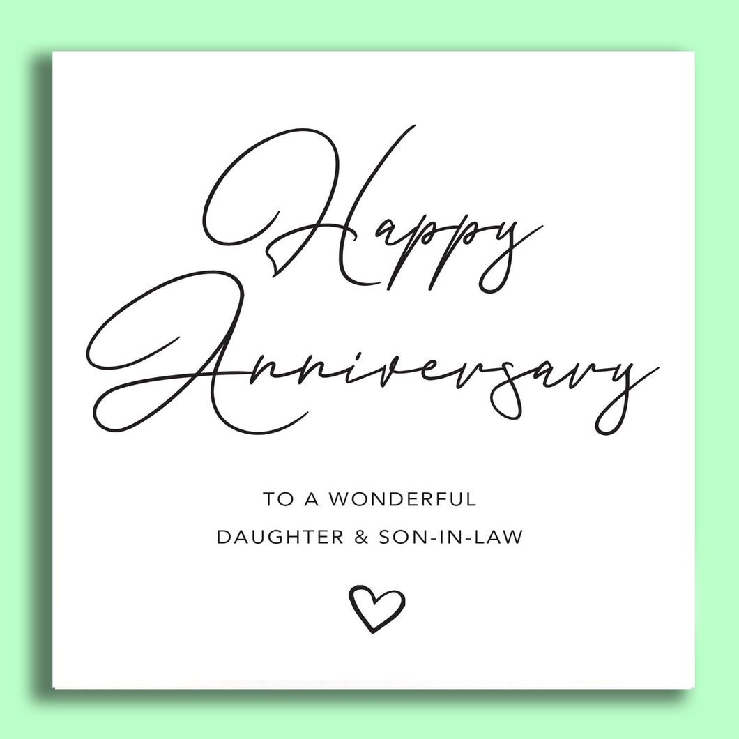 Happy Anniversary - Daughter & Son In Law