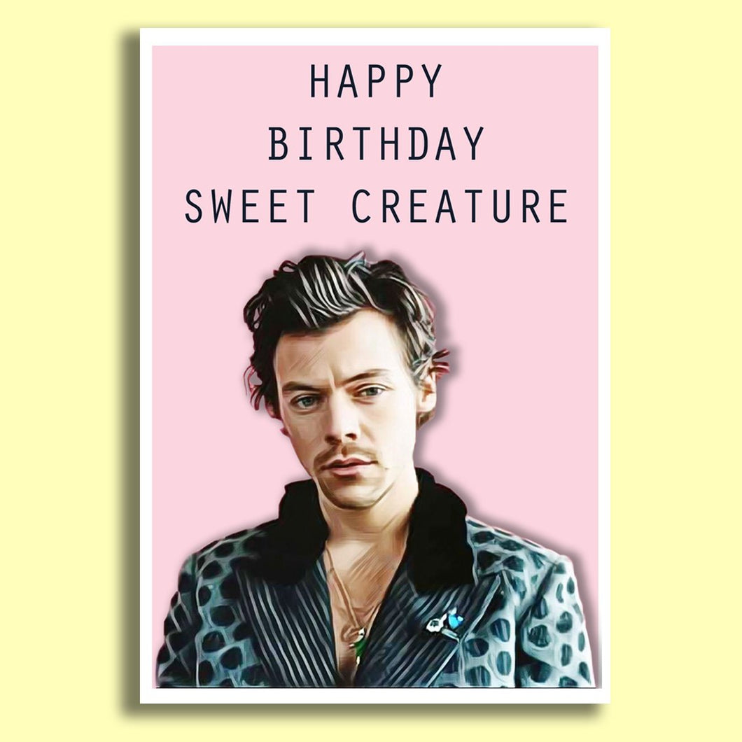 'Happy Birthday Sweet Creature' Harry Styles
