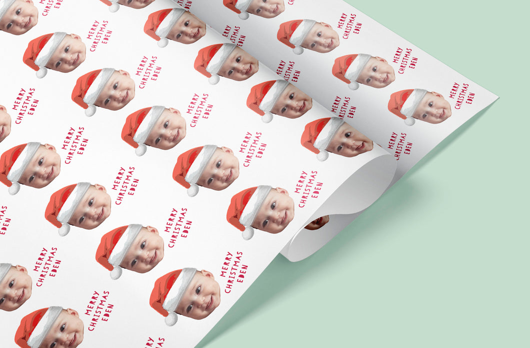 Customised Face Christmas Gift Wrap