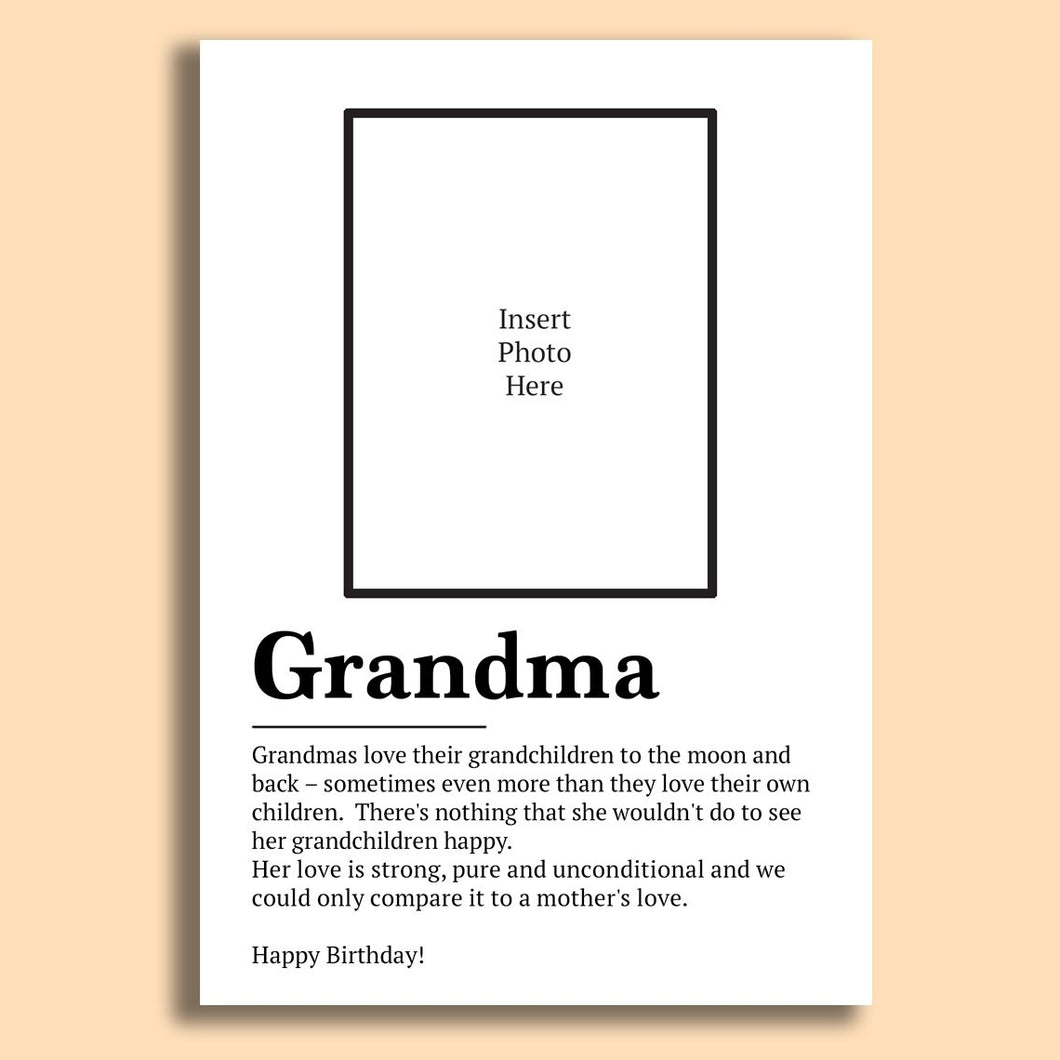 Grandma Photo Card