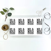 Load image into Gallery viewer, Personalised Gift Wrap Mr &amp; Mrs
