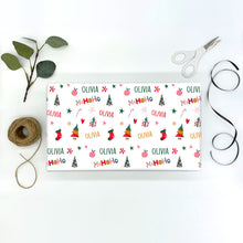 Load image into Gallery viewer, HO HO HO Fun Christmas Paper | Christmas Wrapping Paper | Personalised Christmas Wrap | Fun Christmas Gift Wrap | Xmas Festive Gift Wrap
