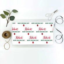 Load image into Gallery viewer, RUDE Christmas Paper | Merry Christmas Cunt Wrapping Paper | Personalised Christmas Wrap | Fun Christmas Gift Wrap | Xmas Gift Wrap

