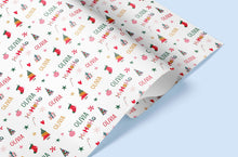 Load image into Gallery viewer, HO HO HO Fun Christmas Paper | Christmas Wrapping Paper | Personalised Christmas Wrap | Fun Christmas Gift Wrap | Xmas Festive Gift Wrap

