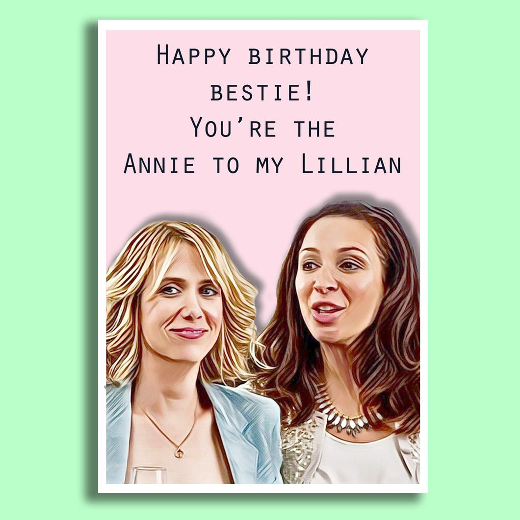 'Happy Birthday Bestie, Annie To My Lillian' Bridesmaids
