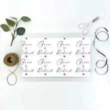Load image into Gallery viewer, Personalised Gift Wrap - Couples
