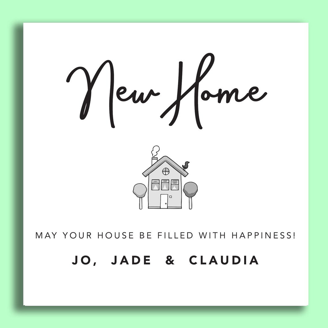'New Home' - Personalised Card