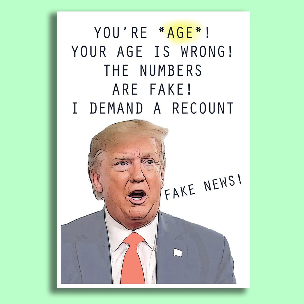 'You're *Age*' Trump