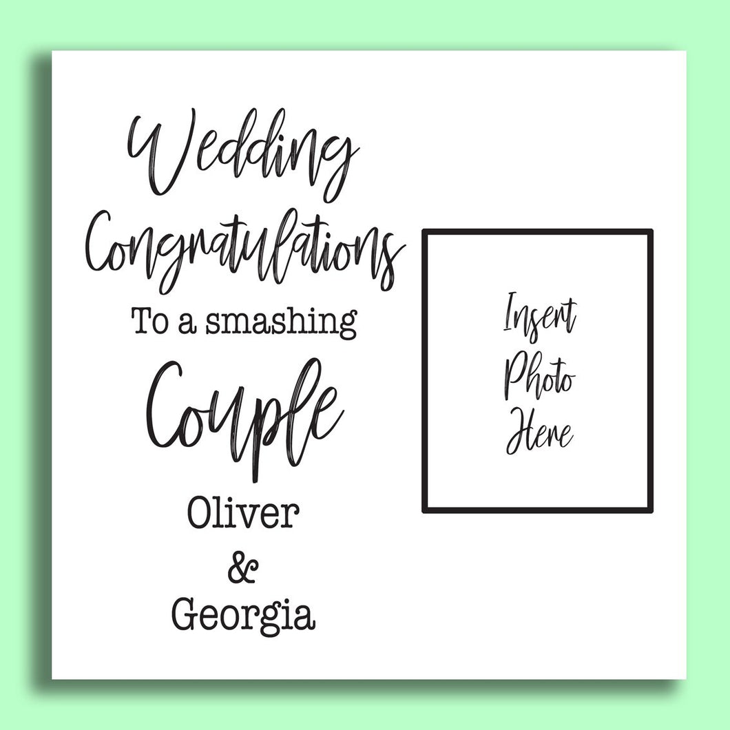 Wedding Congratulations Photo Card